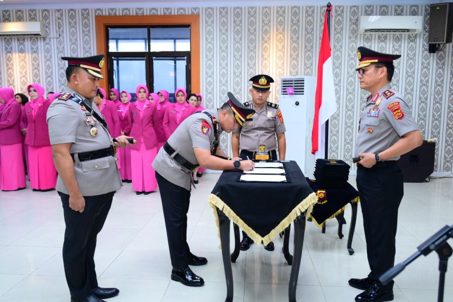 AKBP Maulia Kuswicaksono Resmi Jabat Kapolres Tanjab Barat