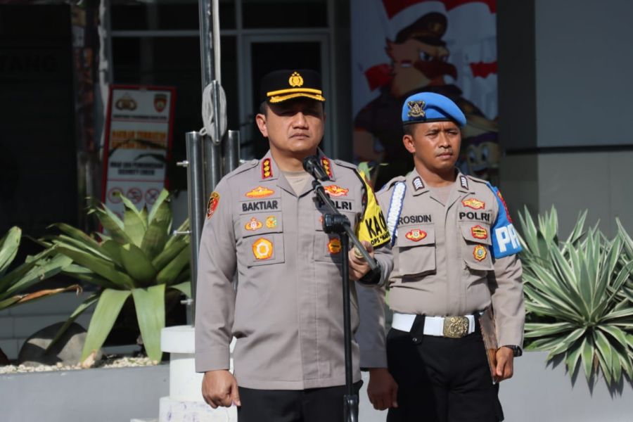 Apel Pagi, Kapolres Berpesan Agar Tetap Netral dan Siaga dalam Pengamanan Pilkada