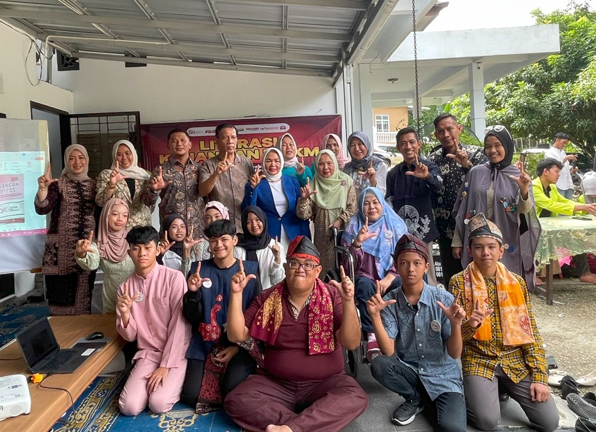Arjun dan Liona, Duta Literasi Keuangan OJK, Gelar Edukasi Finansial Bersama UMKM Disabilitas