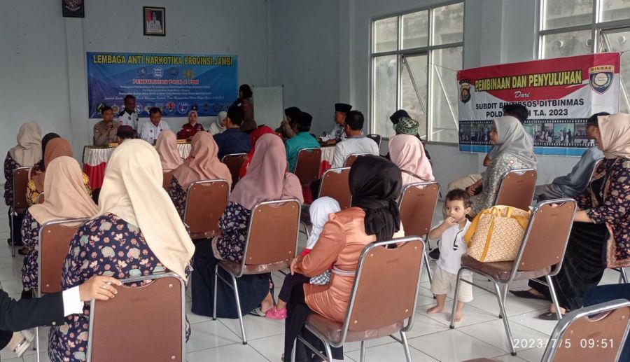 Bersama BNN dan Polda Jambi, LAN Gelar Penyuluhan P4GN di Kantor Lurah Simpang IV Sipin