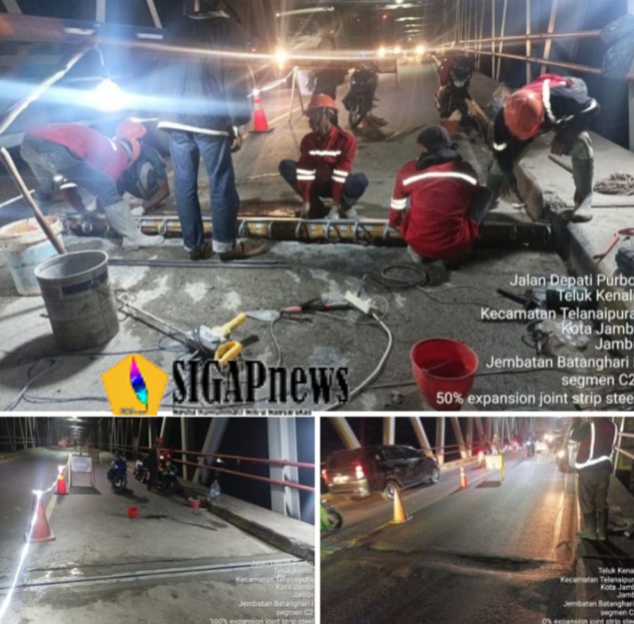 BPJN Jambi Perbaiki Jalan Jembatan Aurduri 1 Untuk Kenyamanan Pengguna Jalan