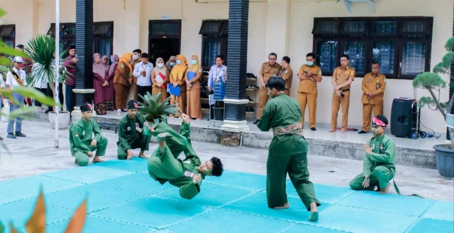 Bukan Tari Penyambutan, Pesilat Muda PERSINAS ASAD Kota Jambi Pukau Tim Penilai UKS