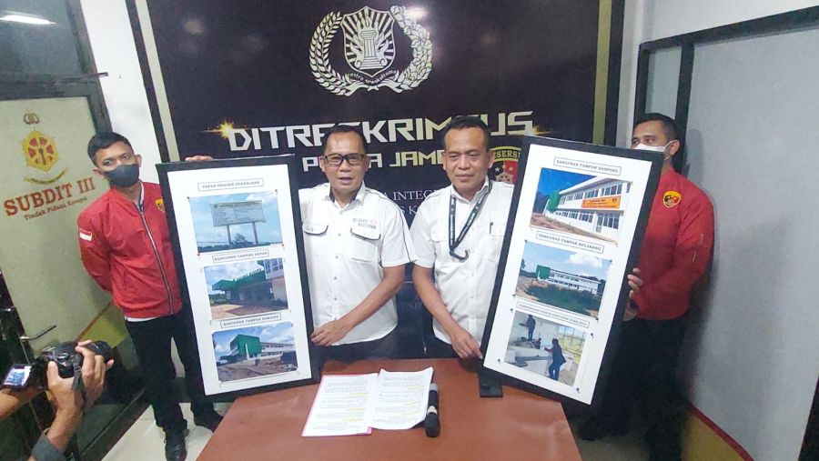 Ditreskrimsus Polda Jambi Tetapkan 7 Orang Tersangka Korupsi Pembangunan Puskesmas di Desa Bungku