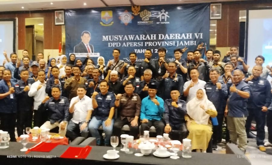 Fadhli Terpilih Aklamasi Pimpin APERSI Jambi Periode 2026–2031