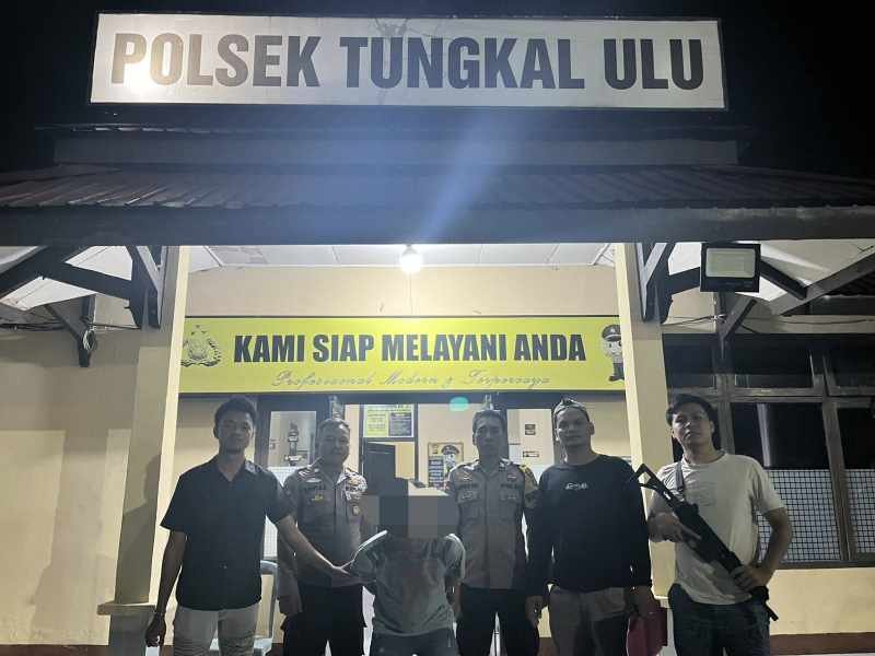 GERAK CEPAT, POLSEK MERLUNG RINGKUS PELAKU PENCURIAN MOTOR KURANG DARI 24 JAM