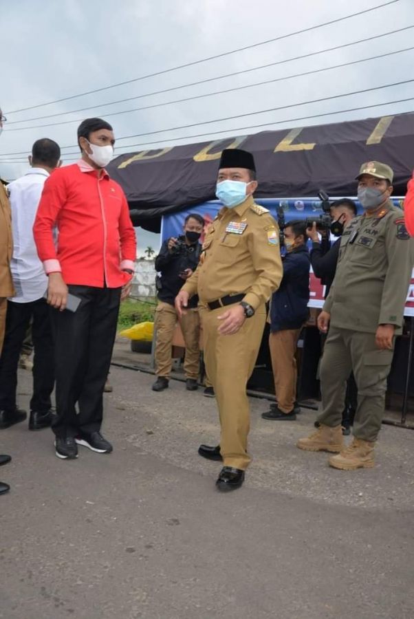 Gubernur Jambi Al Haris Bersama Forkopimda Pantau Langsung PPKM Level 4 Kota Jambi