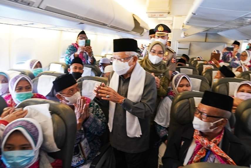Hari ini Perdana, Wapres K.H. Maruf Amin Melepas Jemaah Haji Sebanyak 449 Orang