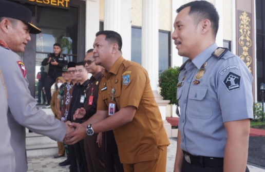 Imigrasi Kuala Tungkal Hadiri Kunjungan Kerja Kapolda Jambi ke Polres Tanjung Jabung Barat