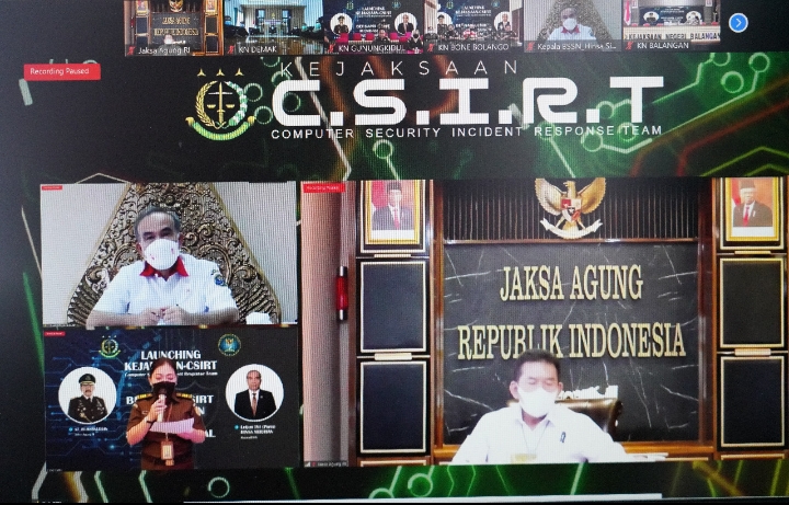 Kajagung RI ST. Burhanuddin Resmikan Tim Insiden Siber Kejaksaan Agung (CSIRT)