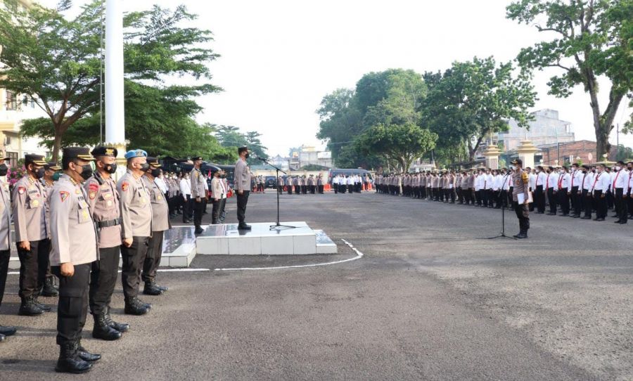 Kapolda Jambi Pimpin Apel Perdana Pasca Libur Idul Fitri