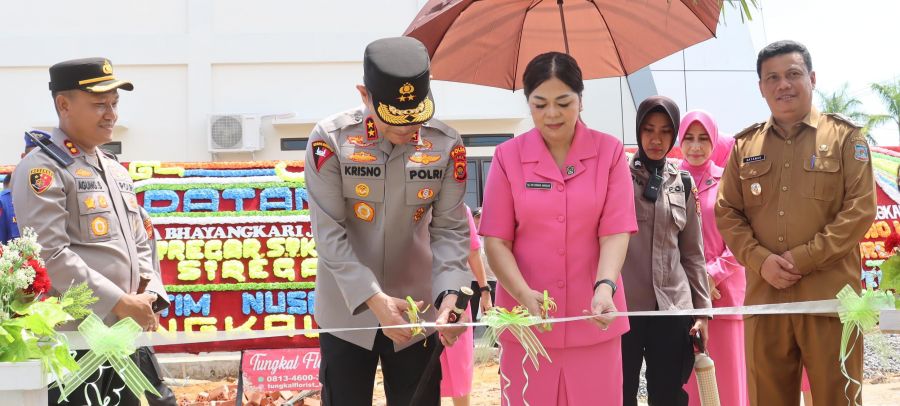 Kapolda Jambi Resmikan Klinik dan Asrama Polres Tanjab Barat