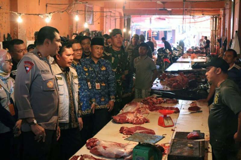 Kapolres Kerinci bersama Wali Kota Sidak Stabilitas Harga Pangan, Beberapa Bapok Ada yang Naik