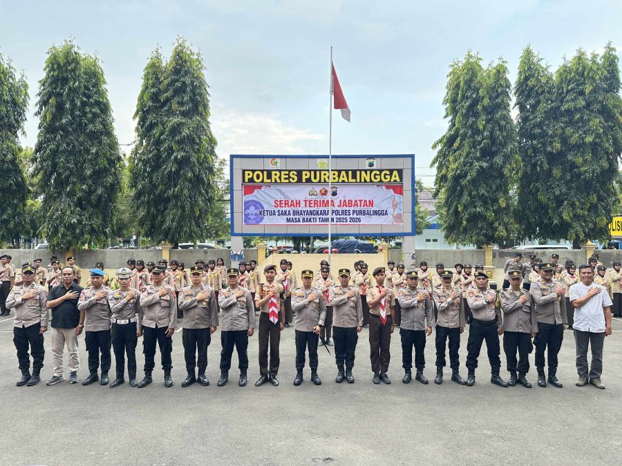 Kapolres Purbalingga Pimpin Sertijab Ketua Saka Bhayangkara