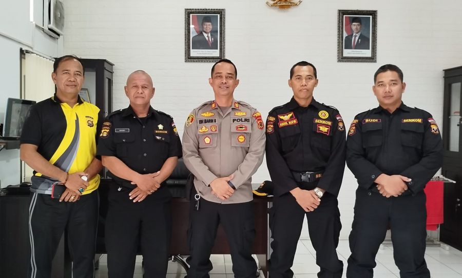 Kapolsek Jambi Timur AKP Edi Mardi Terima Kunjungan Silaturahmi Senkom Mitra Polri
