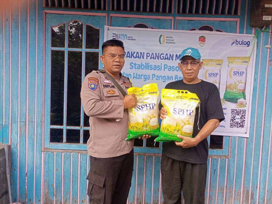 Kapolsek Tungkal Ilir Gelar Penjualan Beras SPHP, Bantu Kebutuhan Warga