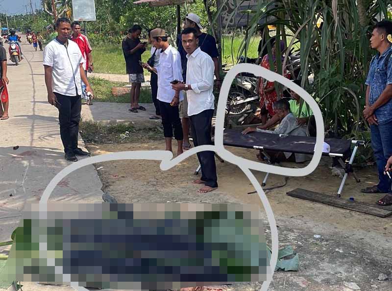 Kecelakaan Maut di Bram Itam, Warga Senyerang Tewas Ditempat