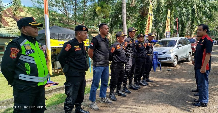 Ketua Senkom Jambi Tinjau Pos Pengamanan CAI ke-46, Berikan Dukungan Moril kepada Personel