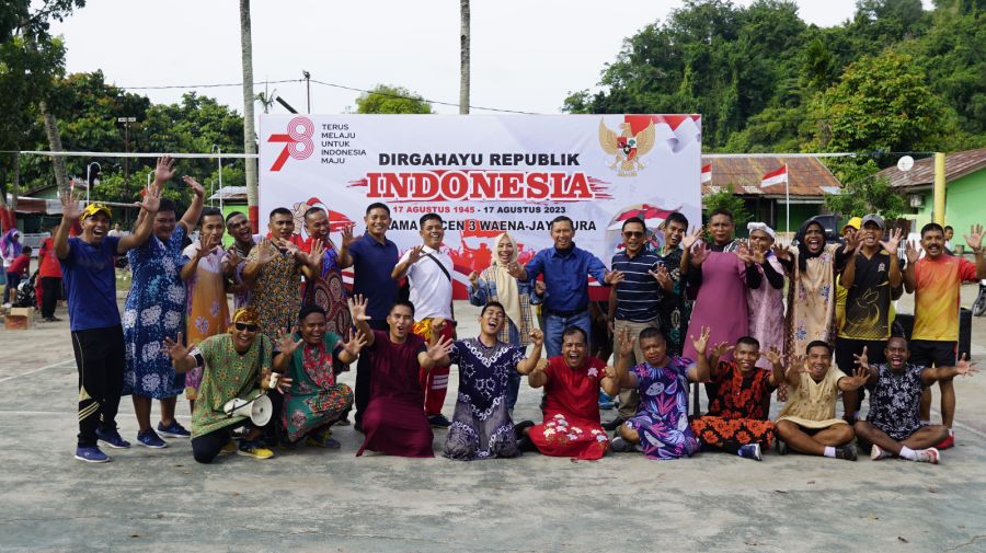 Korem 172/PWY Bersama Masyarakat Meriahkan HUT Ke-78 RI Dengan Berbagai Lomba