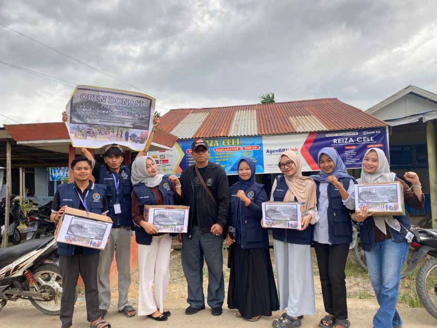 Kukerta IAI An-Nadwah Kuala Tungkal Posko 04 Gelar Open Donasi untuk Korban Bencana di Sumatra Utara