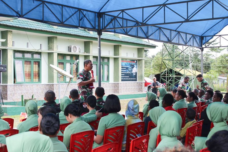 Kunjungan Kerja Danrem 172/PWY ke Kodim 1715/Yahukimo