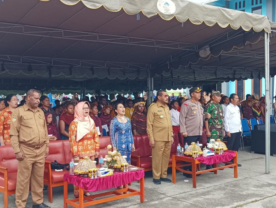 Lestarikan Adat Budaya Tradisional, Kodim 1702/JWY Dukung Festival dan Lomba Seni Jenjang SD