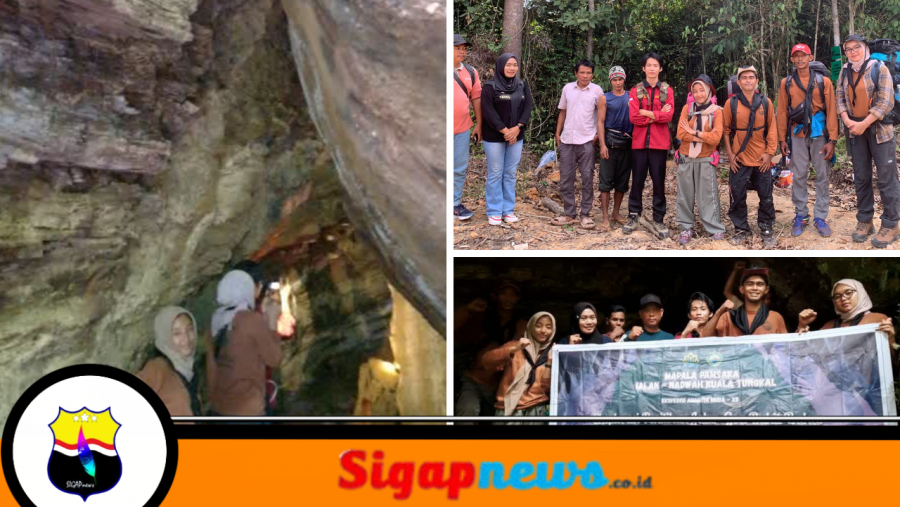 MAPALA Pamsaka Kampus IAI An-Nadwah Kuala Tungkal Eksplorasi Goa Bukit Bakar Selama Sepekan