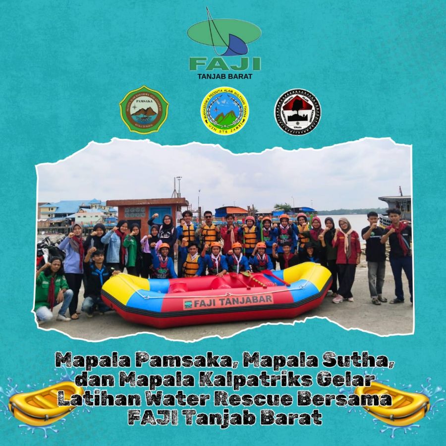 Mapala Pamsaka, Sutha, dan Kalpatriks Perkuat Kesiapsiagaan Lewat Latihan Water Rescue
