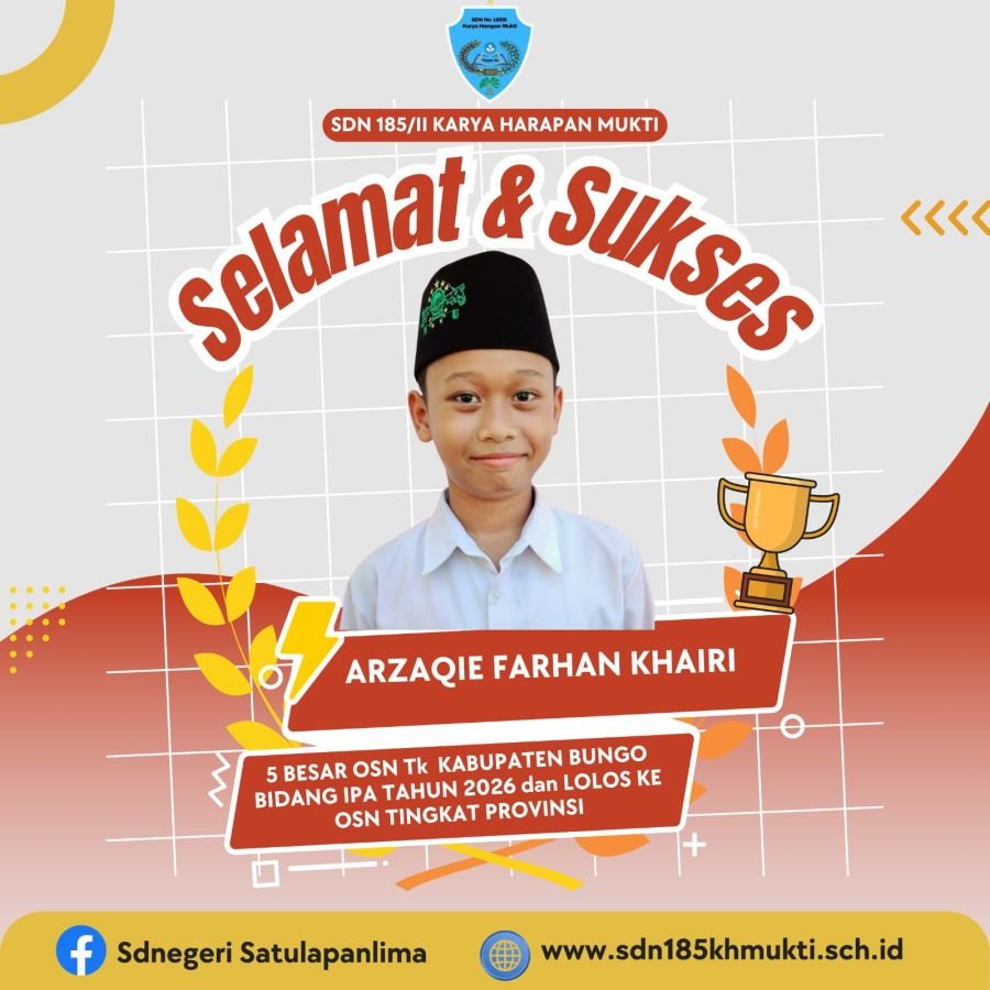 Melewati Seleksi Panjang dan Pembinaan Intensif, Siswa Kelas 5 SDN 185 Lolos ke OSN Provinsi