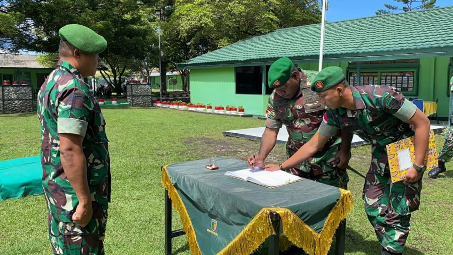 Memimpin Tradisi Corps Raport Pindah Satuan Kodim 1702/JWY, Ini Pesan Dandim