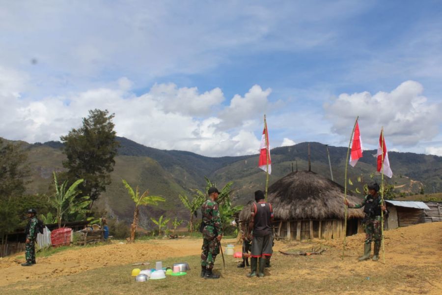 Merah Putih Berkibar di Pegunungan Tengah Papua