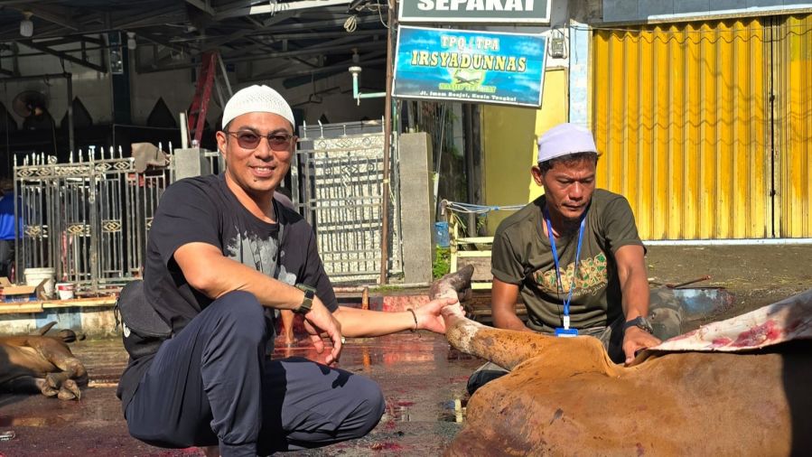 Mesjid Sepakat Melaksanakan Qurban Sebanyak 13 Ekor Sapi dan 4 Ekor Kambing