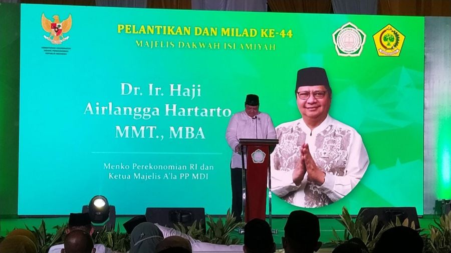Milad ke-44 MDI, Airlangga Hartarto Bertekad Hentikan Politik Identitas