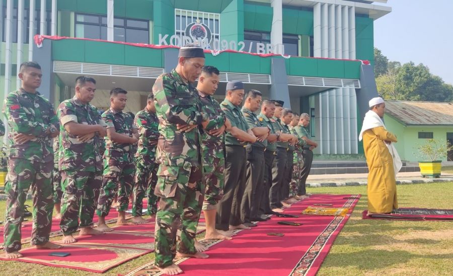 Minta Diturunkan Hujan, Kodim 0902/Berau Gelar Shalat Istisqa