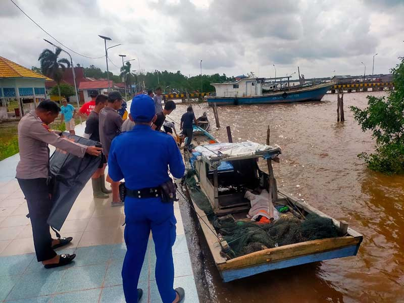 Nelayan di Kuala Tungkal Tewas Saat Melaut Diduga Dibelit AS Mesin Kapal 