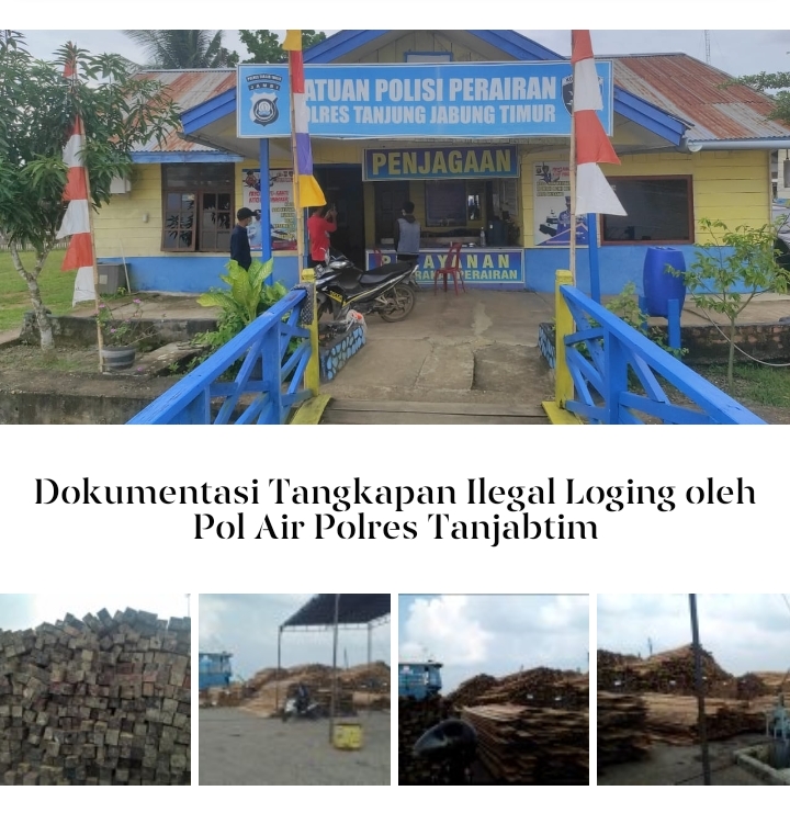 Operasi Tangkapan Illegal Loging Pol Air Polres Tanjung Jabung Timur Tuai Polemik