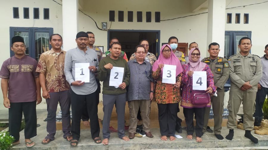 Panitia Resmikan Empat Nama Sebagai  Calon Kepala Desa  