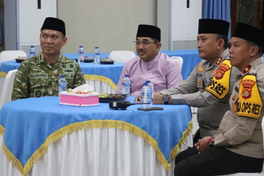 Pastikan Keamanan Malam Takbiran, Kapolres Tanjab Barat Ikuti Pantauan Zoom Bersama Kapolri