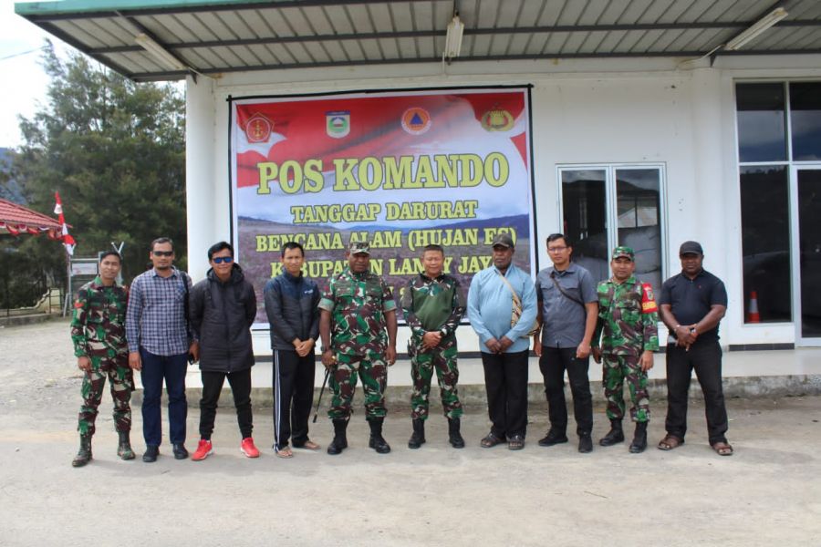Peduli Bencana Dandim 1702/JWY Cek Posko Tanggap Darurat Bencana Alam 