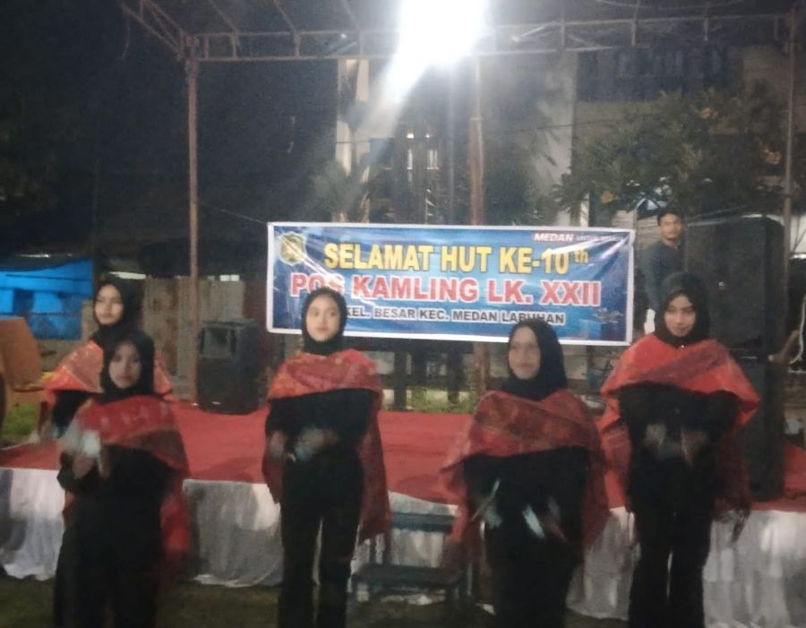 Perayaan HUT Ke-10 Pos Kamling Lingkungan 22 Kelurahan Besar Berjalan Sukses 