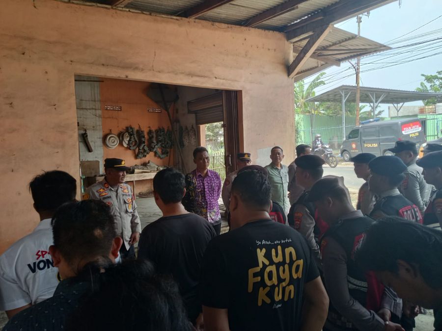 Pergelaran Cepat Kepolisian (Pecak), Polsek Kresek Amankan Warga Kemuning Tolak Galian Ilegal