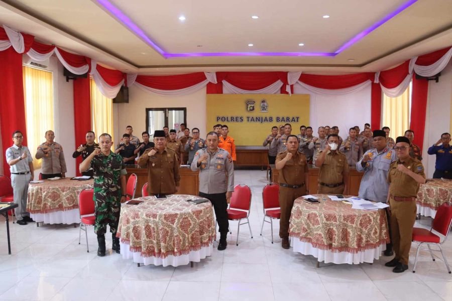 Perkuat Sinergitas, Polres Tanjab Barat Gelar Rakor Lintas Sektoral Persiapan Operasi Ketupat 2026