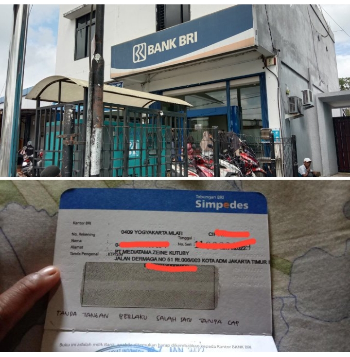 Pimpinan BRI Koto Tangah Tuding Nasabah Buat Sendiri Tulisan di Buku Tabungan