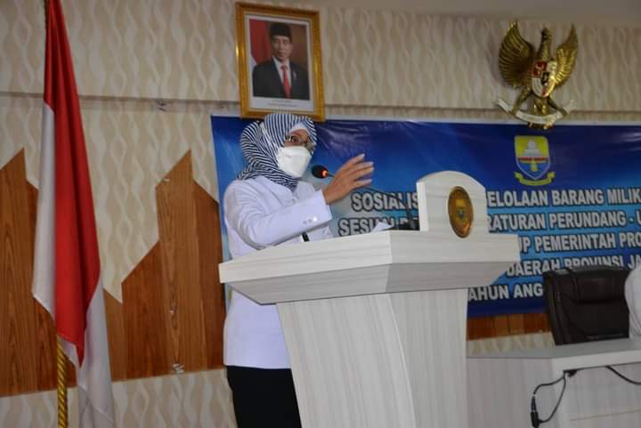 Pj. Gubernur Jambi Buka Acara Sosialisasi Pengelolaan dan Penyusutan Barang Milik Negara/Daerah