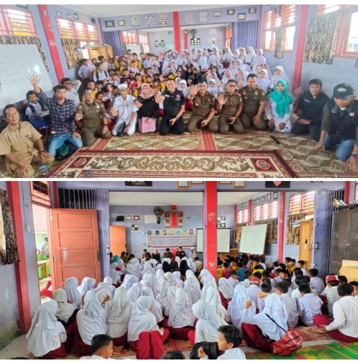 Polres Tanjab Barat Bersama Pemkab Sosialisasi Sejak Dini Bahaya Narkoba di Sekolah Dasar
