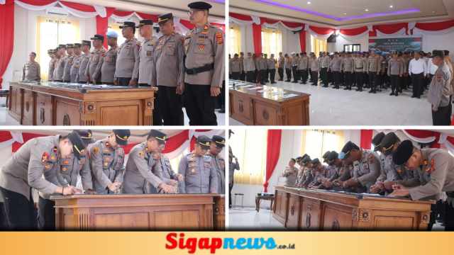 Polres Tanjab Barat Gelar Penandatanganan Komitmen Bersama Tolak Judi Online dan Narkoba