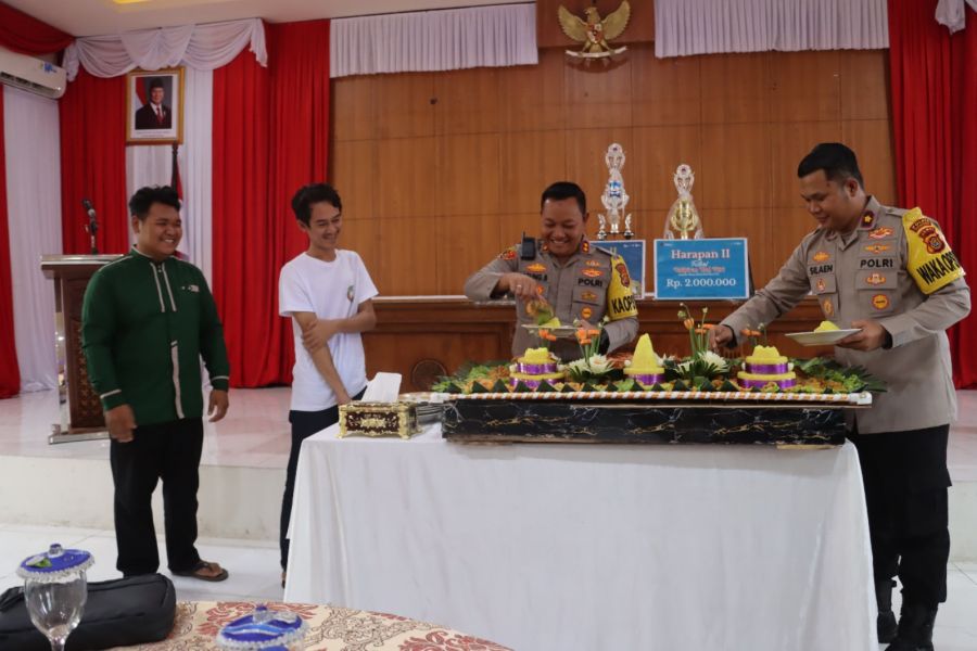 Polres Tanjab Barat Gelar Syukuran dan Halal Bihalal Bersama Tim Arakan Sahur