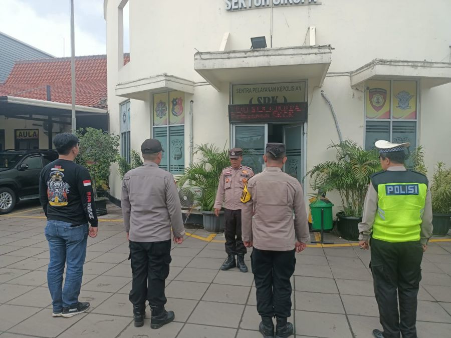 Polsek Cikupa Gelar Apel Pagi, Pastikan Kesiapan Personel Jelang Libur Akhir Tahun