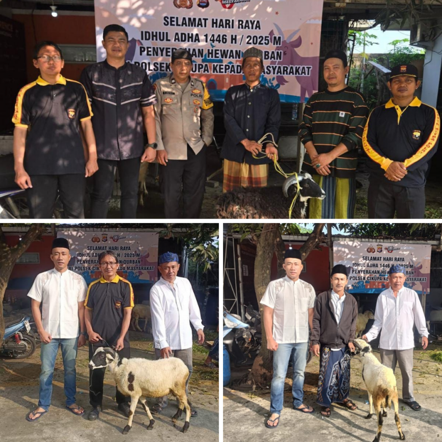 Polsek Cikupa Gelar Pendistribusian Hewan Qurban, Wujud Kepedulian Polri kepada Masyarakat