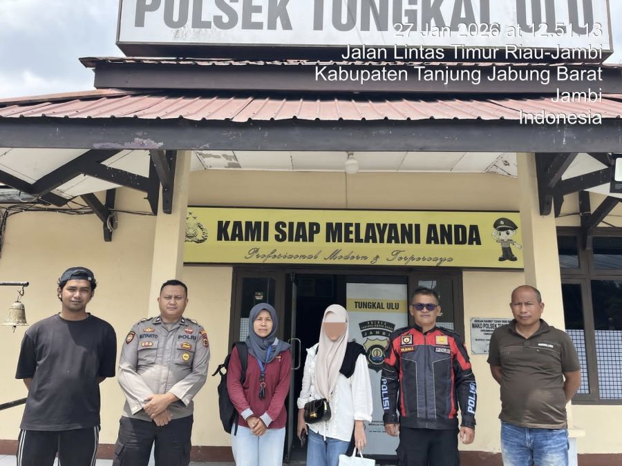 Polsek Tungkal Ulu Amankan Remaja Kabur dari Bangka Belitung, Diserahkan ke Dinsos Jambi