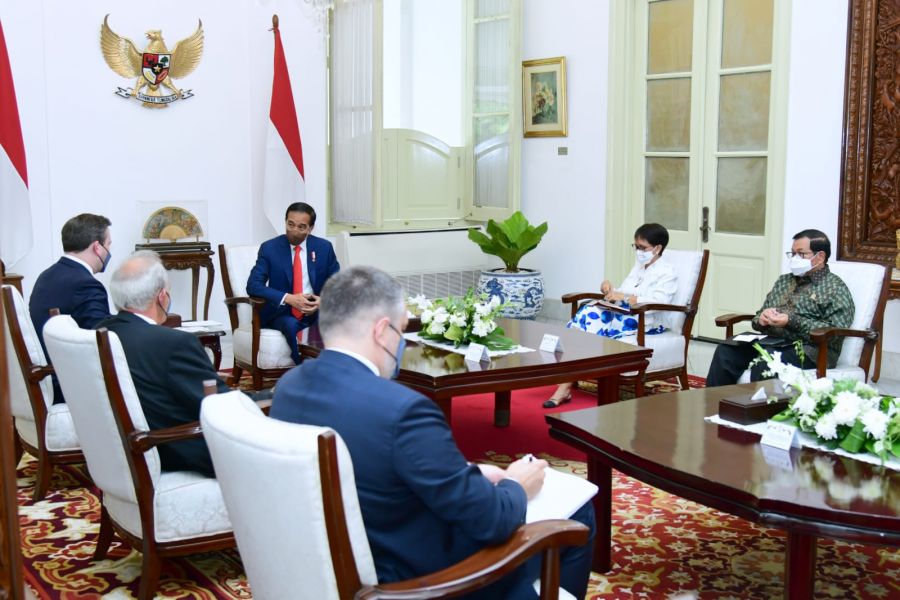 Presiden Jokowi Terima Kunjungan Kehormatan Menlu Serbia